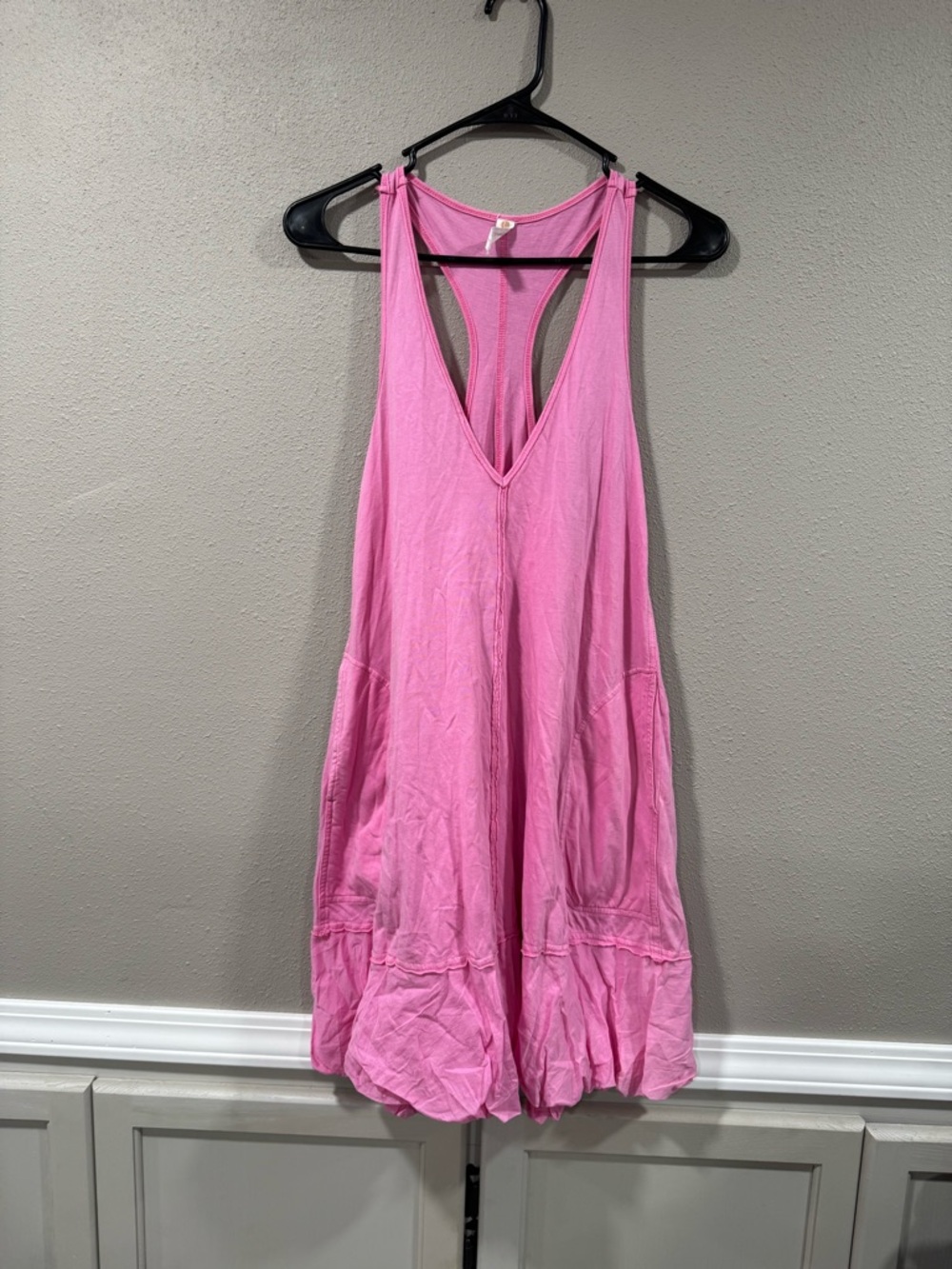 Daily Practice Anthropologie Bubble- Hem Dress Pink - Picture 4 of 7